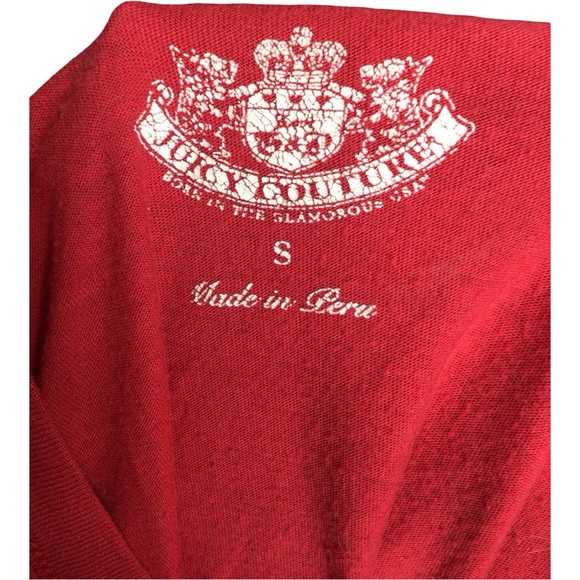 Juicy Couture Red Long Sleeve Top - Picture 4 of 4